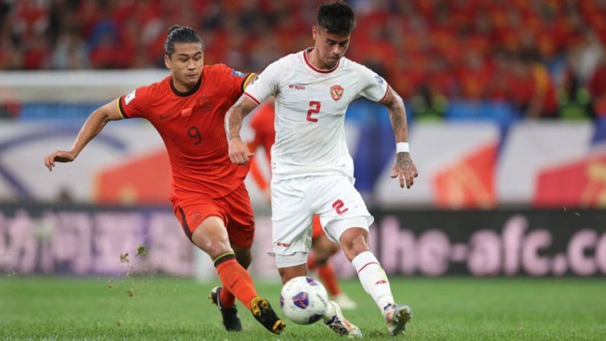 ĐT Indonesia để thua 1-2 trước ĐT Trung Quốc (Ảnh: AFC)