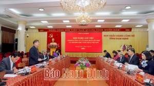Đoàn công tác của Đảng đoàn Liên hiệp các Hội Khoa học và Kỹ thuật Việt Nam làm việc tại tỉnh Nam Định