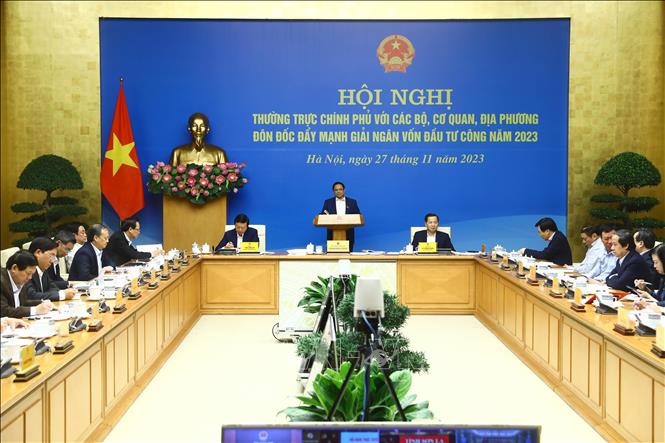 Thủ tướng Phạm Minh Chính phát biểu kết luận. Ảnh: Lâm Khánh/TTXVN
