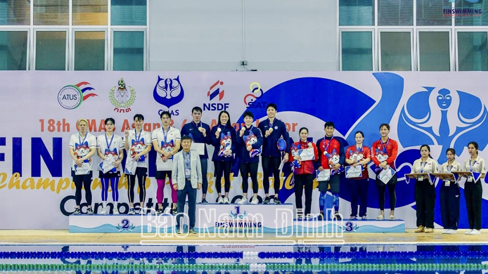 Vận động viên Nam Định giành 2 Huy chương Đồng tại Giải Vô địch Lặn châu Á
