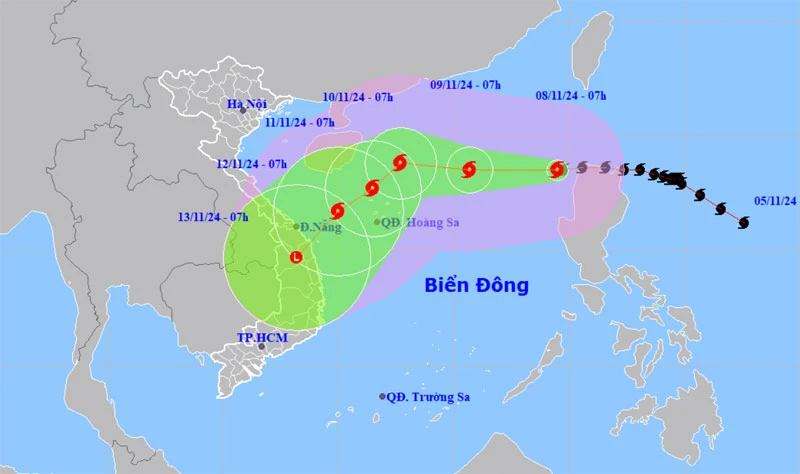 Công điện của Chủ tịch UBND tỉnh về việc chủ động ứng phó bão YINXING