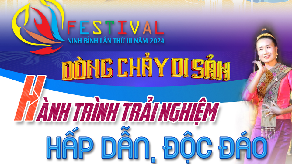 Festival Ninh Bình 2024 - Dòng chảy di sản: Hành trình trải nghiệm hấp dẫn, độc đáo