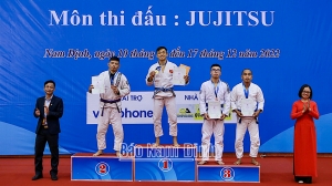 Nam Định giành Huy chương Vàng đầu tiên môn Jujitsu tại Đại hội Thể thao toàn quốc lần thứ IX-2022