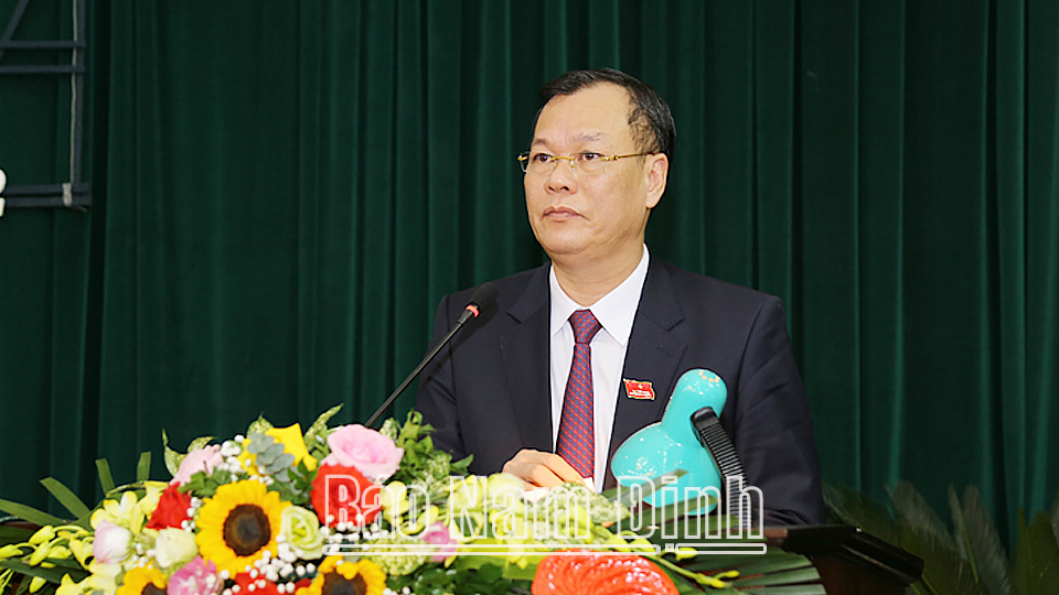 Phát biểu bế mạc kỳ họp của đồng chí Lê Quốc Chỉnh, Phó Bí thư Thường trực Tỉnh ủy, Chủ tịch HĐND tỉnh