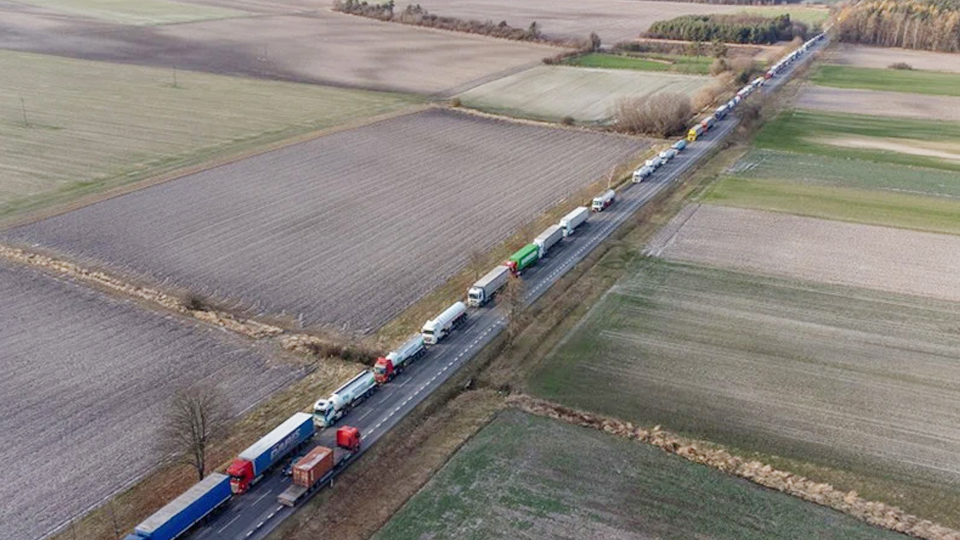 Ukraine: Các tài xế Ba Lan đã dừng phong tỏa tại cửa khẩu biên giới