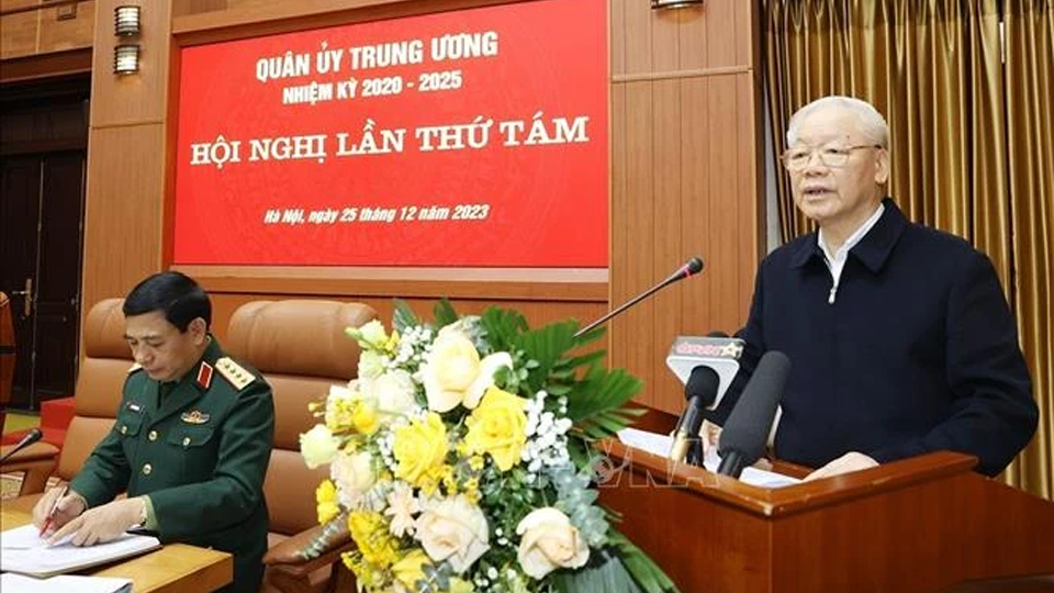 Tổng Bí thư Nguyễn Phú Trọng chủ trì Hội nghị Quân ủy Trung ương