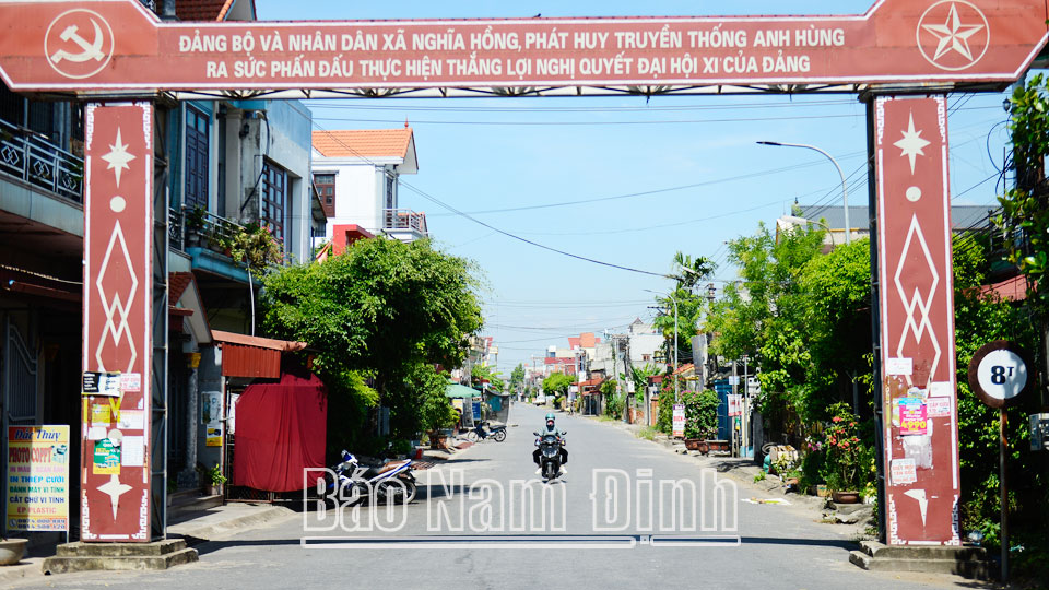 Nông thôn mới xã Nghĩa Hồng.