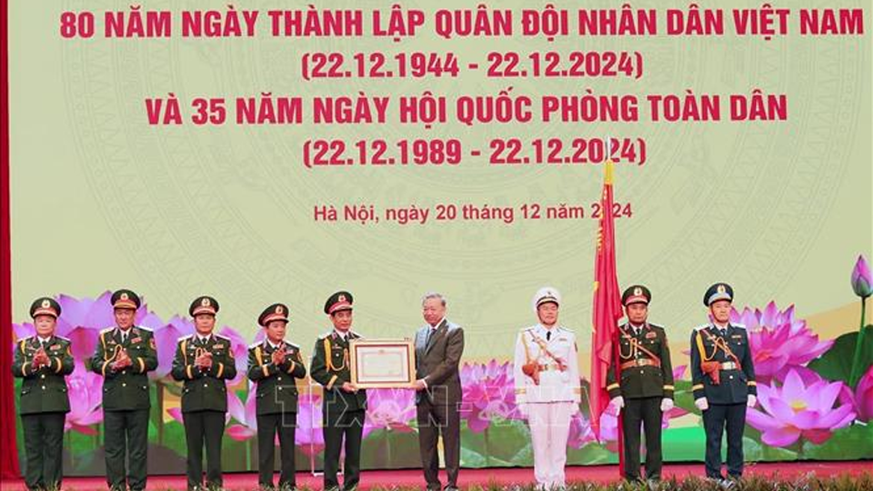 Tổng Bí thư Tô Lâm dự Lễ kỷ niệm 80 năm Ngày thành lập Quân đội nhân dân Việt Nam