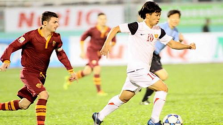 Giải bóng đá quốc tế U19 năm 2014 tại TP Hồ Chí Minh: U19 AS Rô-ma thắng U19 Việt Nam 2-1