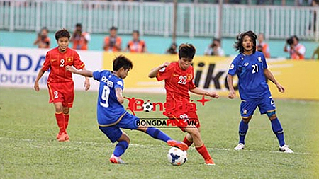 VCK Bóng đá nữ châu Á 2014: Việt Nam 1-2 Thái-lan: Giấc mộng không thành