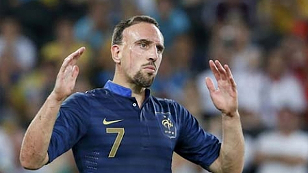 Ribéry vẫn có tên trong danh sách đội tuyển Pháp