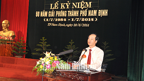 Xây dựng Thành phố Nam Định phát triển nhanh, mạnh, bền vững, sớm trở thành trung tâm kinh tế, văn hoá, xã hội của vùng Nam đồng bằng sông Hồng (*)