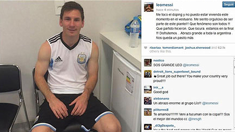 Lionel Messi bất ngờ bị kiểm tra doping