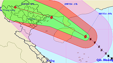 Bão số 2 giật cấp 17, cách Móng Cái (Quảng Ninh) khoảng 570km về phía Đông Nam