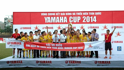 U13 Sông Lam Nghệ An vô địch Giải bóng đá Thiếu niên toàn quốc cúp Yamaha năm 2014