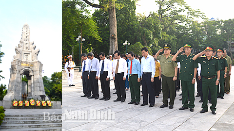 Dâng hương, đặt vòng hoa viếng các Anh hùng Liệt sĩ nhân kỷ niệm 67 năm Ngày Thương binh - Liệt sĩ