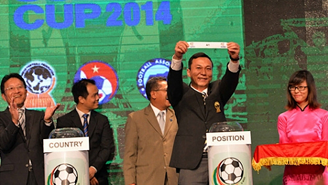 Kết quả bốc thăm AFF Suzuki Cup 2014: Việt Nam cùng bảng Indonesia, Philippines