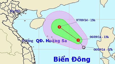 Tin áp thấp nhiệt đới trên biển Đông