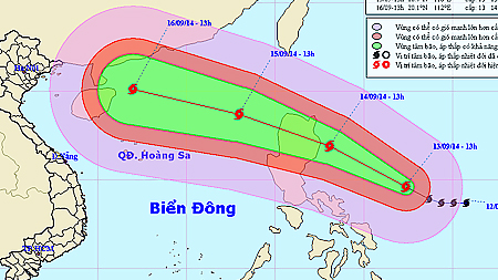 Tin bão gần biển đông (Bão  Kalmaegi)