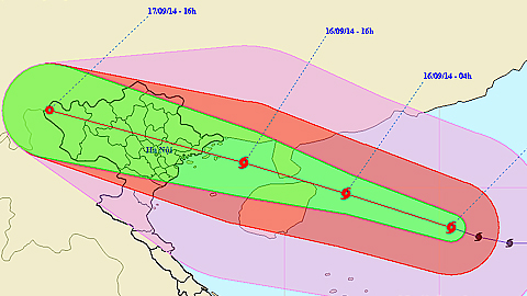 Bão số 3 giật cấp 16, cách quần đảo Hoàng Sa khoảng 380km về phía Đông Bắc