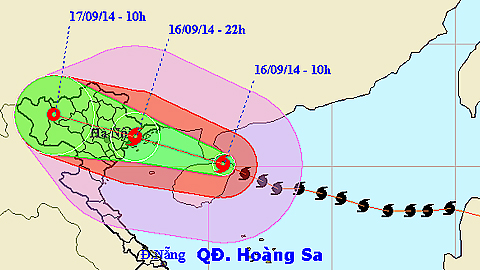 Bão số 3 giật cấp 16, cách bờ biển Hải Phòng – Quảng Ninh khoảng 360km