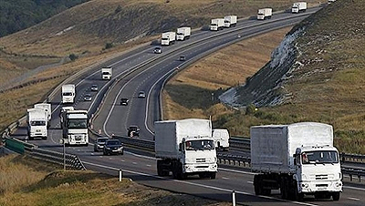 Đoàn xe viện trợ thứ 3 của Nga đã tới Donetsk