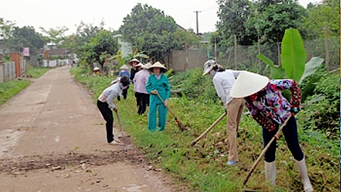 Hội Nông dân xã Trực Thanh tham gia bảo vệ môi trường