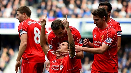 Vòng 8 giải Ngoại hạng Anh: Liverpool may mắn thắng QPR 3-2