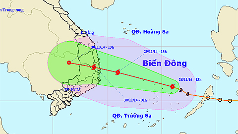 Tin bão trên Biển Đông (cơn bão số 4- Sinlaku)