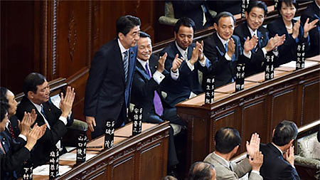 Ông S.A-bê được tái bổ nhiệm làm Thủ tướng Nhật Bản