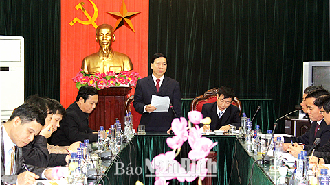 Ban Thường vụ Thành ủy Thành phố Nam Định kiểm điểm việc lãnh đạo thực hiện nhiệm vụ năm 2014