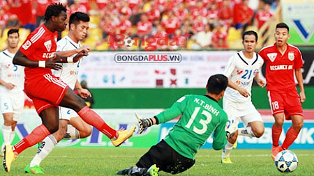 Vòng ba V-League 2015: B.Bình Dương vững ngôi đầu