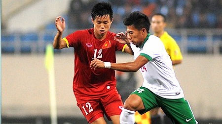 Đội Ô-lim-pích Việt Nam thắng đội Ô-lim-pích In-đô-nê-xi-a 1 - 0