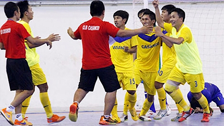 Xác định tám đội vào vòng trong Giải Futsal quốc gia 2015