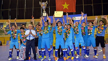 Sanna Khánh Hòa lần đầu vô địch Giải futsal quốc gia