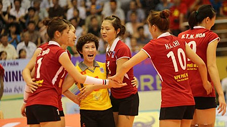 Bóng chuyền nữ Việt Nam vào tứ kết Asian Championship 2015