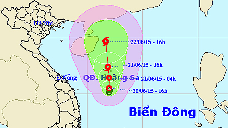 Tin áp thấp nhiệt đới trên biển Đông