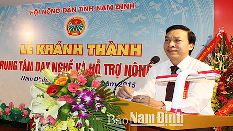 Khánh thành Trung tâm Dạy nghề và Hỗ trợ nông dân tỉnh