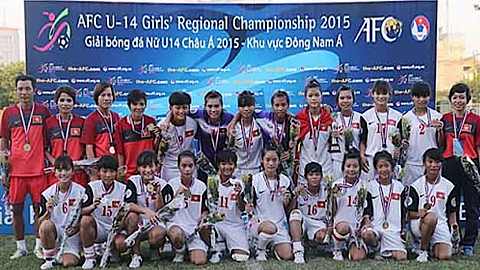 Thắng Thái-lan, ĐT U14 nữ Việt Nam vô địch Đông - Nam Á