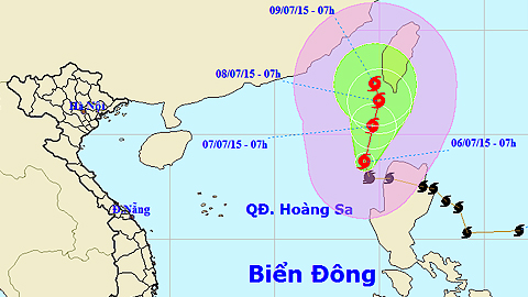 Tin bão trên biển Đông (Cơn bão số 2)