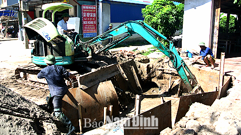 Trực Ninh tập trung đẩy nhanh tiến độ xây dựng các công trình trọng điểm