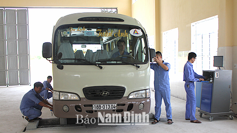 Trung tâm Đăng kiểm phương tiện giao thông Nam Định không ngừng nâng cao năng lực hoạt động