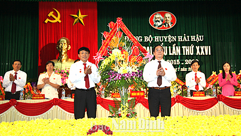 Đại hội đại biểu Đảng bộ huyện Hải Hậu lần thứ XXVI (nhiệm kỳ 2015-2020)