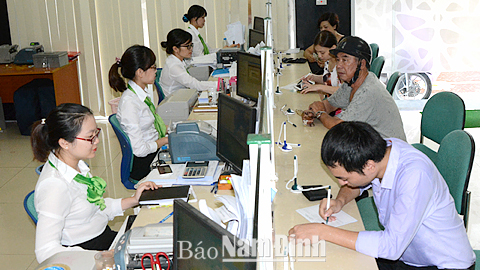 Vietcombank Nam Định với phương châm tăng tốc, hiệu quả, an toàn