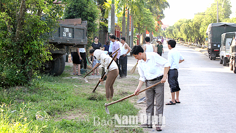 Chuyển biến tích cực trong công tác bảo vệ môi trường ở Trực Ninh