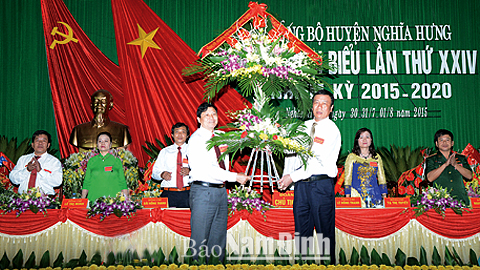 Đại hội đại biểu Đảng bộ huyện Nghĩa Hưng lần thứ XXIV, nhiệm kỳ 2015-2020