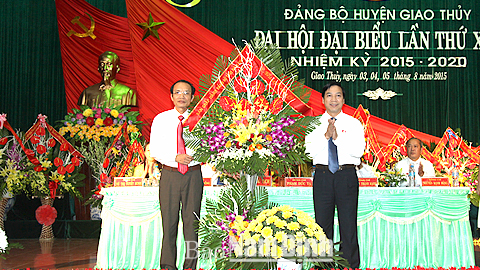 Đại hội đại biểu Đảng bộ huyện Giao Thủy lần thứ XXV, nhiệm kỳ 2015-2020