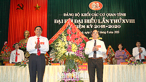 Đại hội Đảng bộ Khối Các cơ quan tỉnh lần thứ XVIII (nhiệm kỳ 2015-2020)