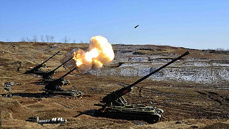 Nã pháo giữa hai miền Triều Tiên