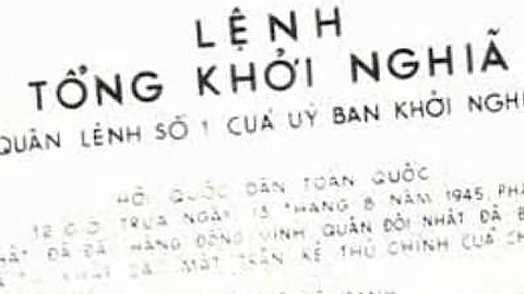 GS.VS Trần Huy Liệu - Người viết bản &quot;Quân lệnh số 1&quot;